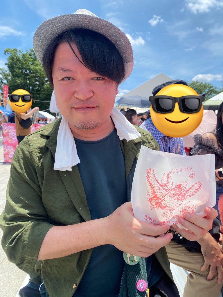 特大の酔っ払い親父スマイル